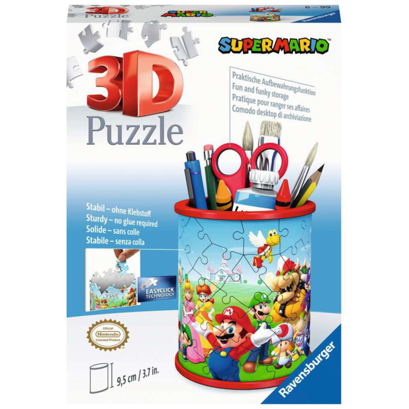 Ravensburger 3D Puzzle Utensilo Super Mario, Stiftehalter für Super Mario Fans