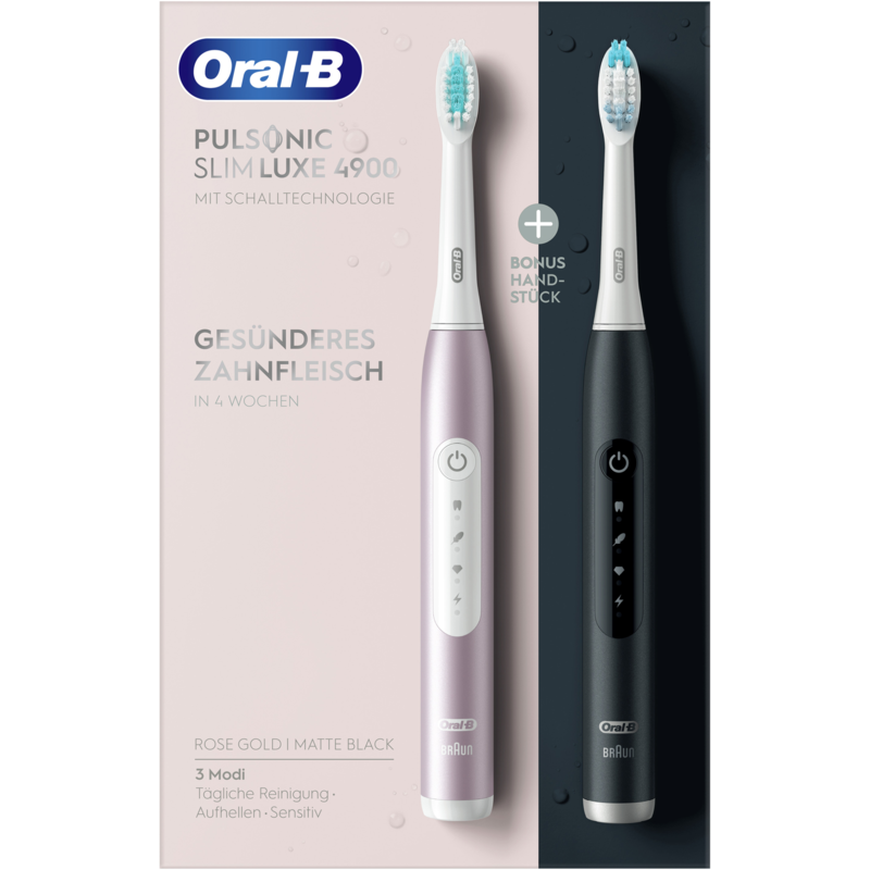Oral-B Oral-B Pulsonic Slim Luxe 4900 Elektrische Zahnbürste, roségold/schwarz