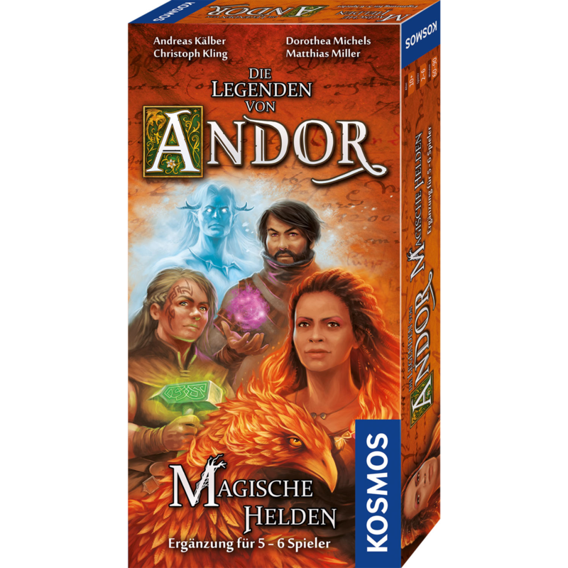 Kosmos Die Legenden von Andor - Magische Helden Brettspiel, Ergänzung für 5-6