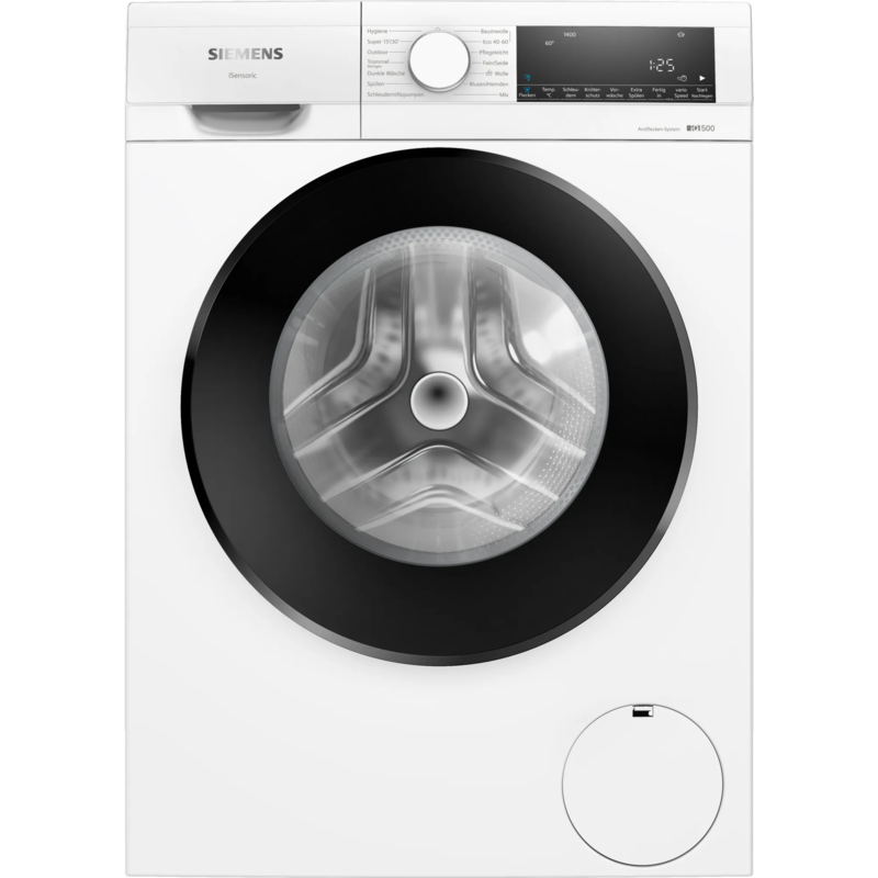 Siemens WG34G2070 iQ500 Waschmaschine, weiß/schwarz