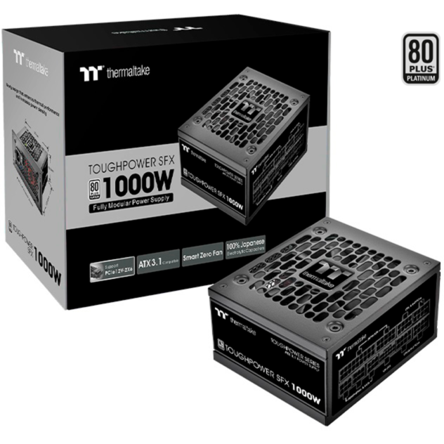 Thermaltake TT Toughpower SFX Platinum 1000W PC-Netzteil, schwarz, 1x 12VHPWR