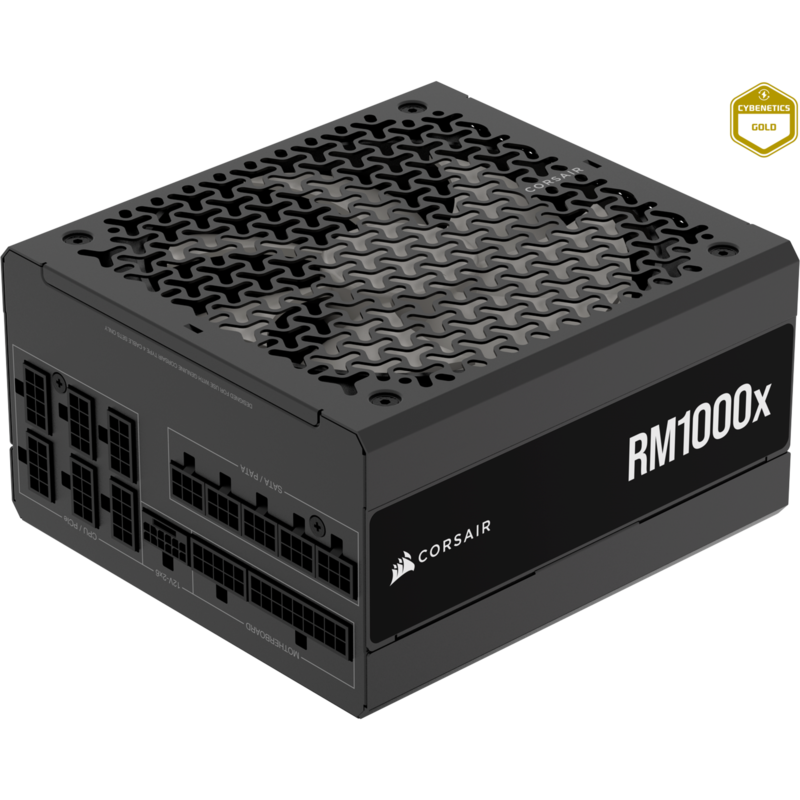 Corsair RM1000x (2024) PC-Netzteil, schwarz, 1x 12+4 Pin High Power GPU, 4x