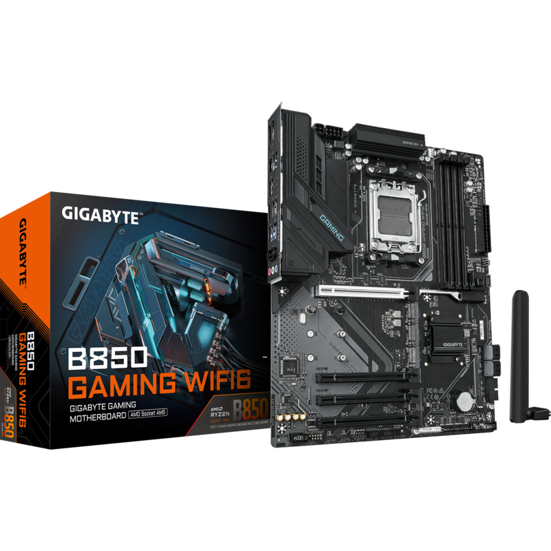 GIGABYTE B850 GAMING WIFI6 Mainboard, schwarz