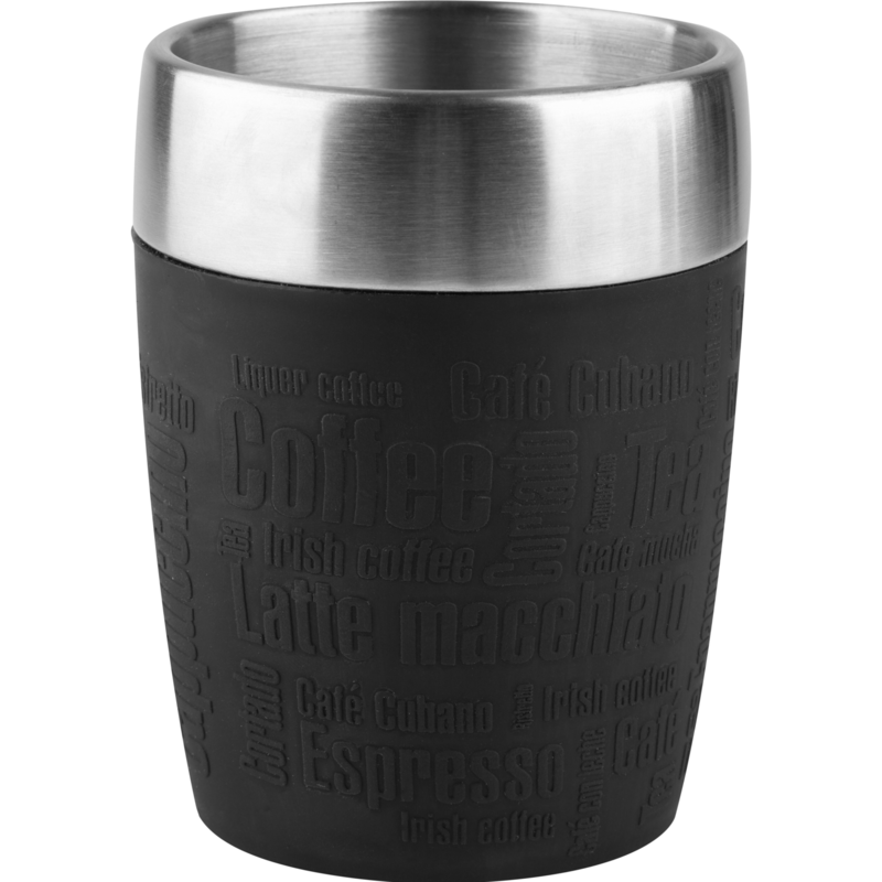 Emsa TRAVEL CUP Thermobecher, schwarz/edelstahl, 0,2 Liter