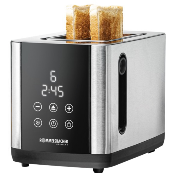 Rommelsbacher Toaster Sunny TO 850, edelstahl/schwarz, 800 Watt, für 2 Scheiben