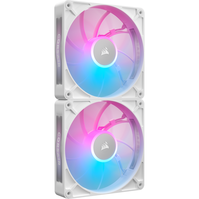 Corsair RX140 MAX RGB Gehäuselüfter, weiß, 2er Pack