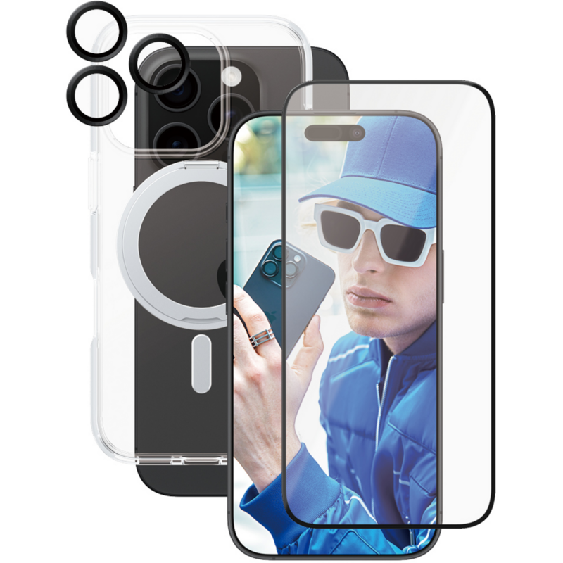 PanzerGlass Ceramic 3-in-1 Set, iPhone 16 Pro