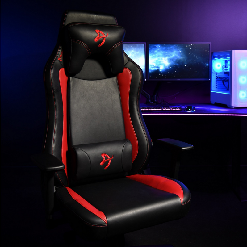 Arozzi Vernazza SoftPU Gaming-Stuhl, schwarz/rot, Black/Red