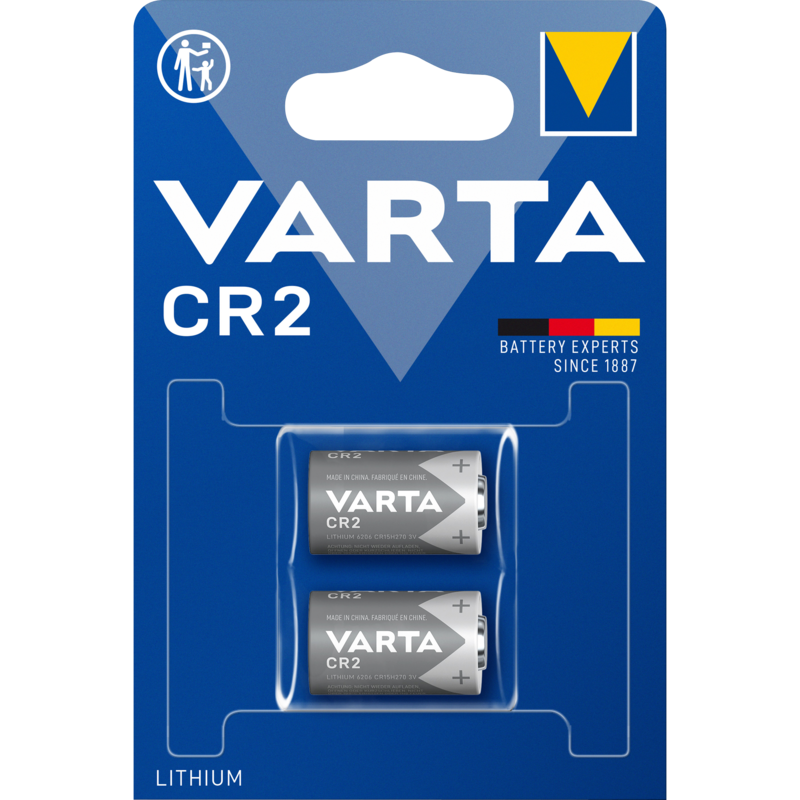 VARTA CR2 Batterie, 2 Stück, CR2