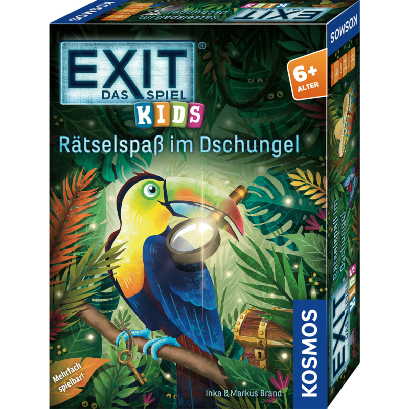 Kosmos EXIT - Das Spiel Kids: Rätselspaß im Dschungel Partyspiel