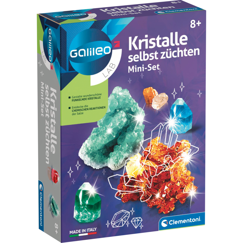 Clementoni Kristalle selbst züchten Mini-Set Experimentierkasten