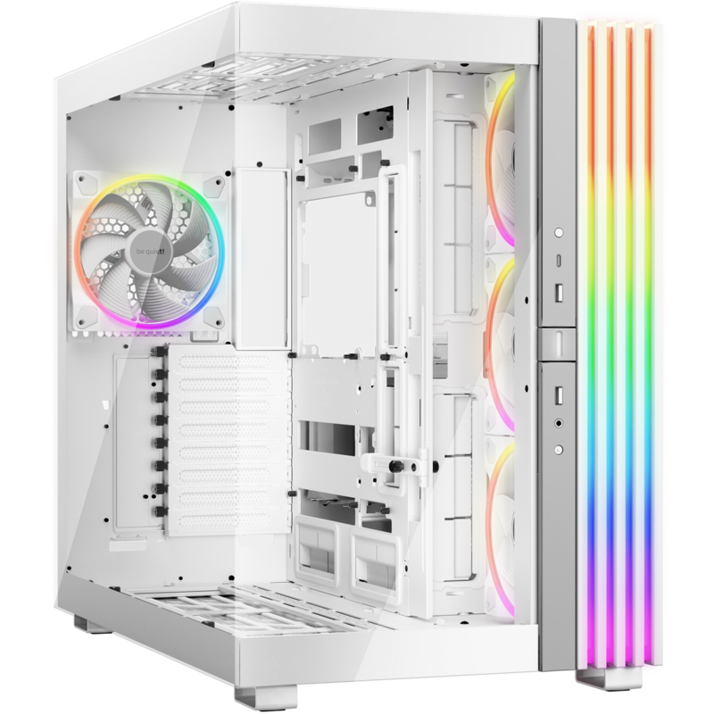 be quiet! Light Base 900 FX Big-Tower-Gehäuse, weiß, Tempered Glass x 2