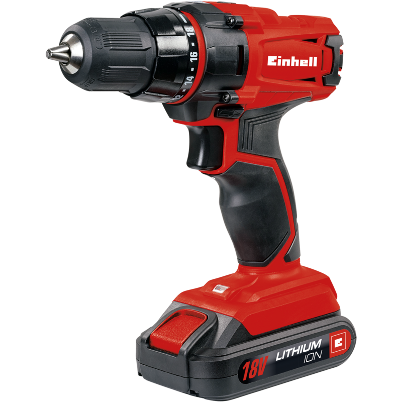 EINHELL Power X-Change Akku-Bohrschrauber TC-CD 18-2 Li, 18Volt, rot/schwarz