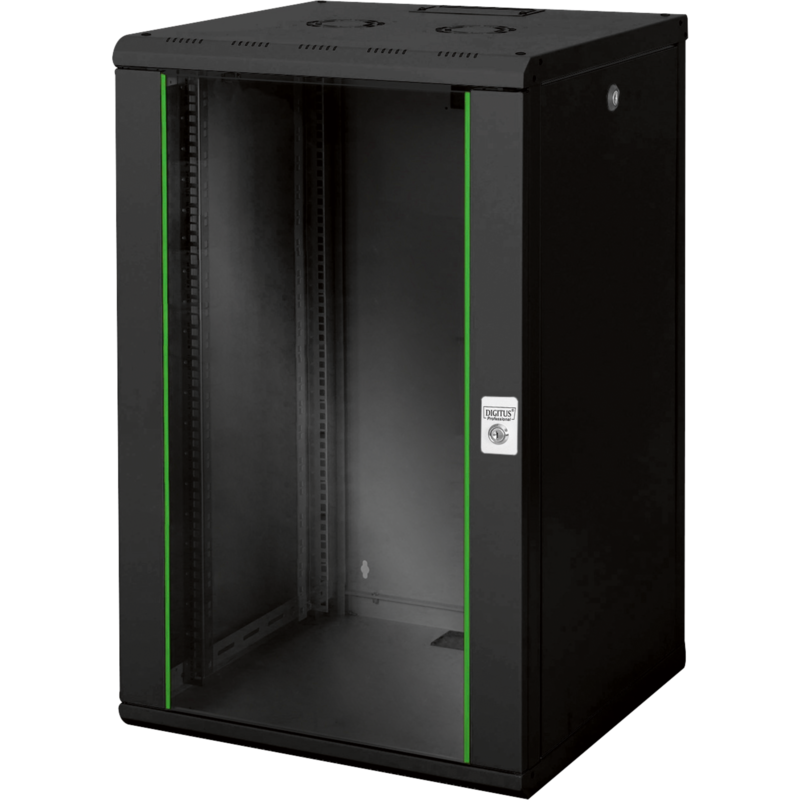 Digitus Wandgehäuse Unique 600x600 20HE IT-Schrank, schwarz, 20 Höheneinheiten