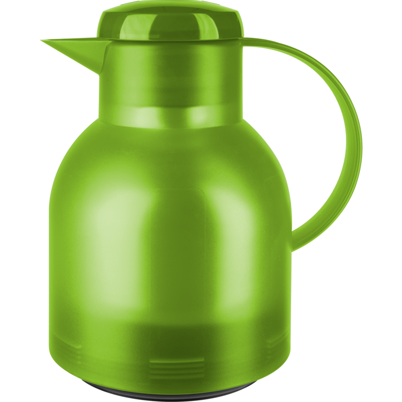 Emsa SAMBA Isolierkanne, 1 Liter, hellgrün/transparent, QUICK PRESS Verschluss