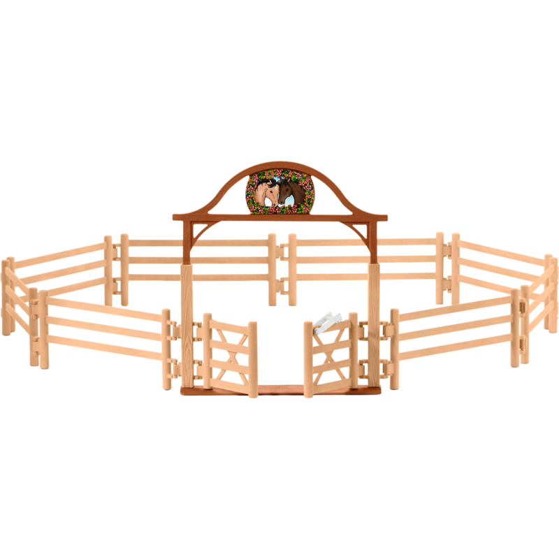 Schleich Horse Club Pferdekoppel mit Eingangstor Spielfigur