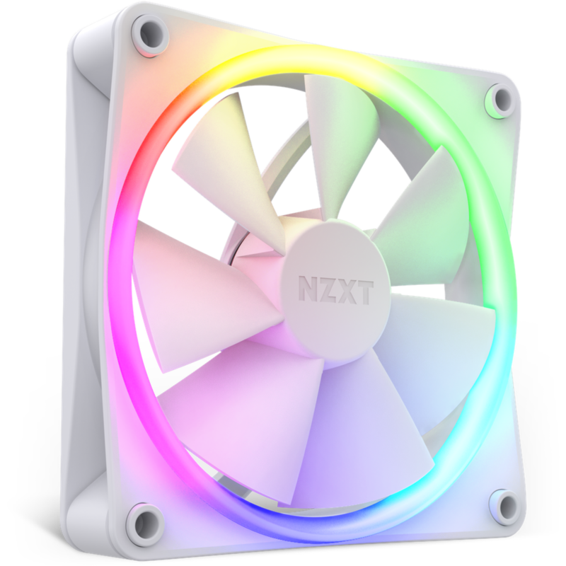 NZXT F120 RGB Single 120x120x26 Gehäuselüfter, weiß, Einzellüfter, ohne