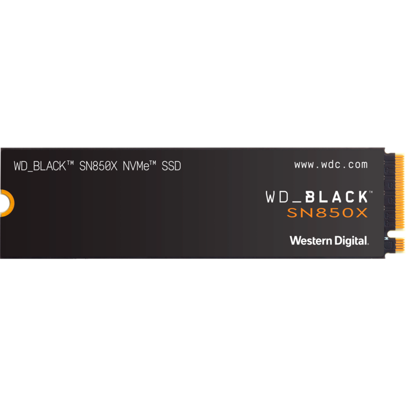 WD Black SN850X NVMe SSD 2 TB, schwarz, PCIe 4.0 x4, NVMe, M.2 2280