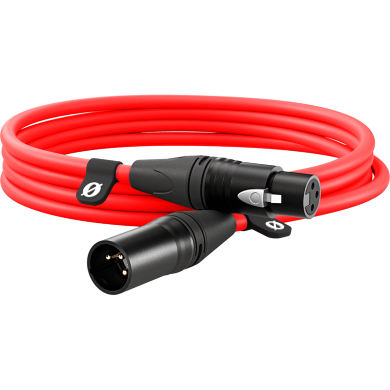 Rode Microphones Premium XLR-Kabel XLR3M-R red, rot, 3 Meter
