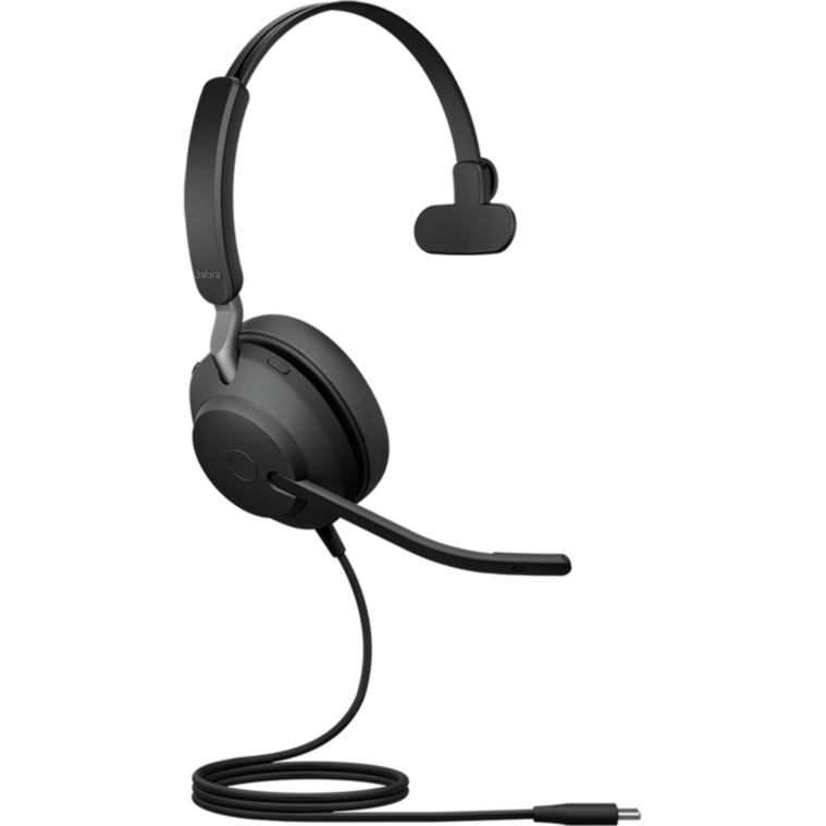 Jabra Evolve2 40 SE Headset, schwarz, Mono, USB-C, UC