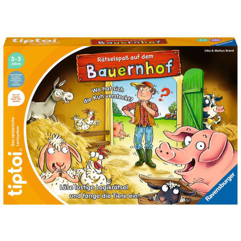 Ravensburger tiptoi Rätselspaß auf dem Bauernhof Brettspiel
