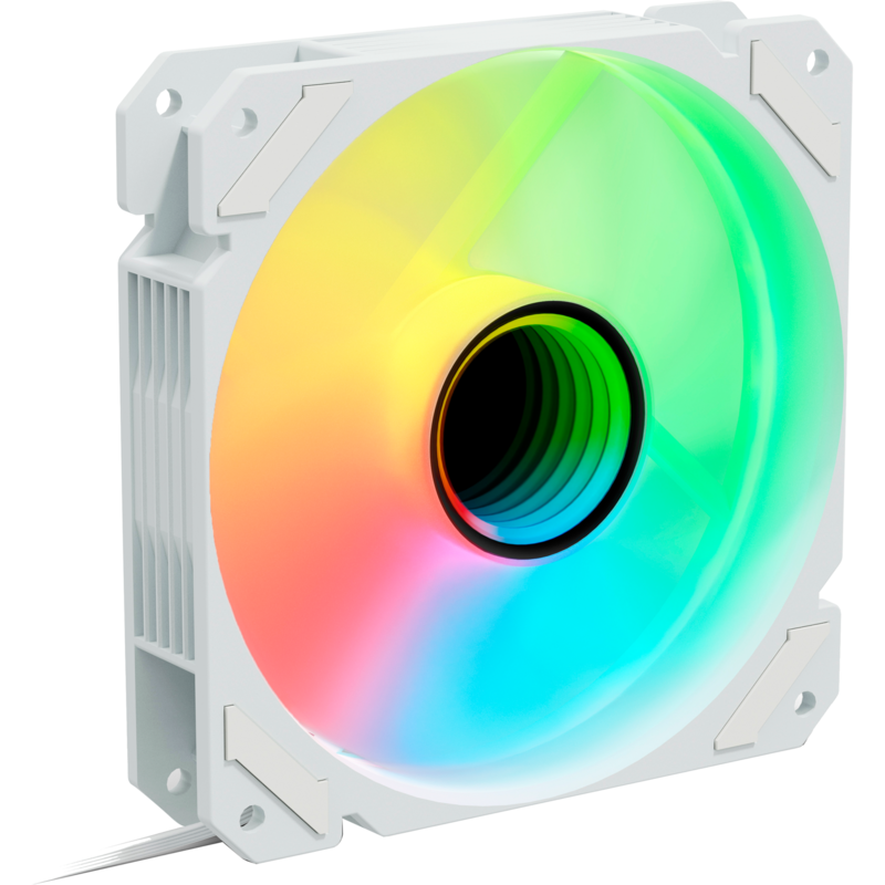Sharkoon SHARK Mirror RGB PWM Gehäuselüfter, weiß