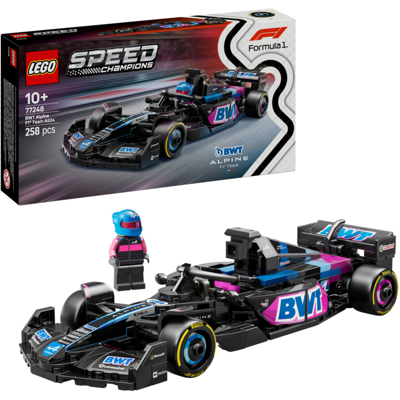 LEGO Speed Champions BWT Alpine F1 Team A524 Rennauto Konstruktionsspielzeug