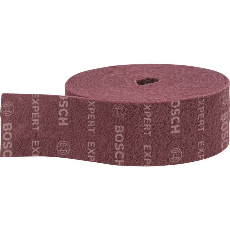 Bosch Professional Expert Vliesrolle N880 Medium A, 115mmx10m Schleifblatt, rot
