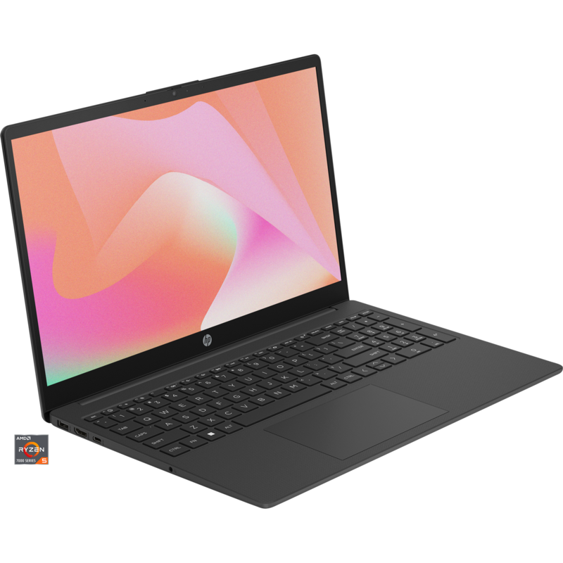 HP 15-fc0155ng Notebook, 15,6", Full HD, AMD Ryzen 5 7520U, ohne Betriebssystem, SSD