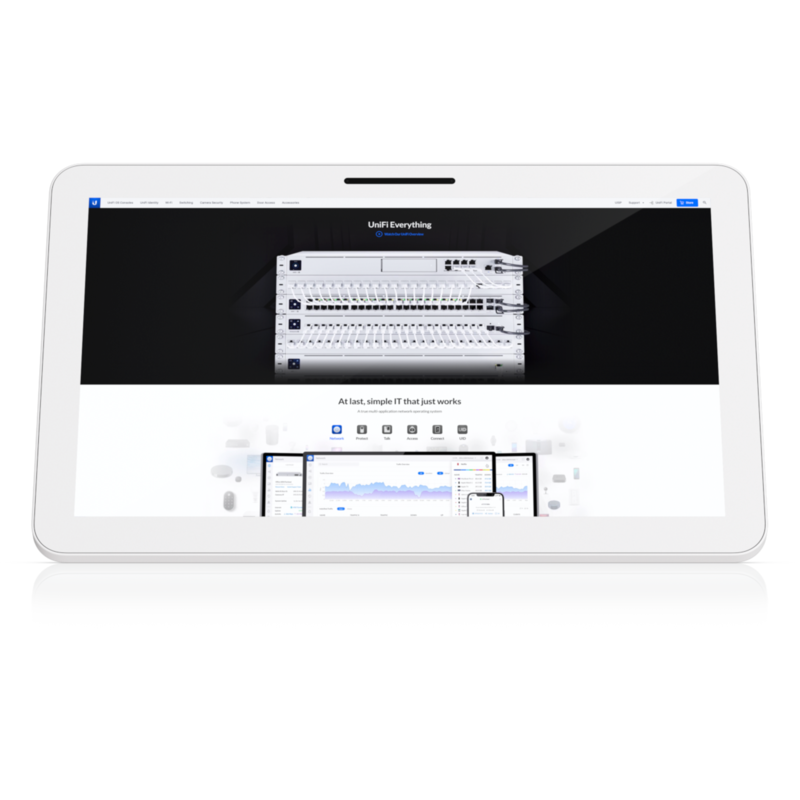 Ubiquiti UniFi Connect Display, weiß, FullHD PoE++ Touchscreen designed für, Gebraucht
