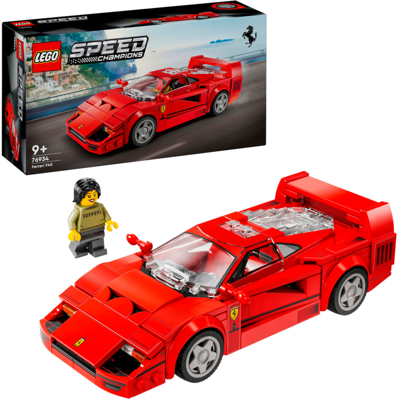 LEGO Speed Champions Ferrari F40 Supersportwagen Konstruktionsspielzeug