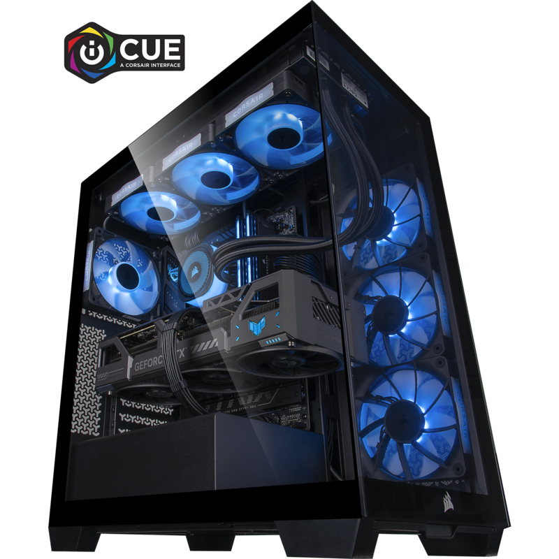 ALTERNATE Custom PC Series • iCUE Blue Elements Gaming-PC, schwarz/transparent