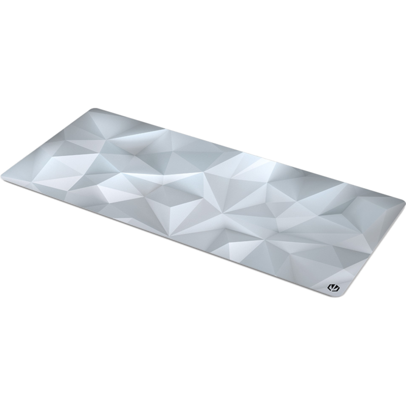 ENDORFY Crystal Onyx White XL Gaming-Mauspad, weiß/grau