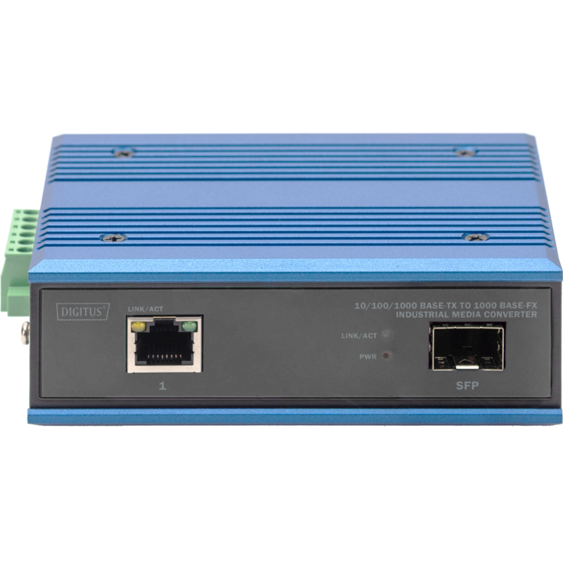 Digitus 10/100/1000 Base-TX auf 1000 Base-FX Industrie-Medienkonverter