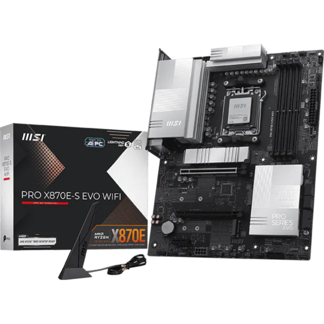 MSI PRO X870E-S EVO WIFI Mainboard, schwarz