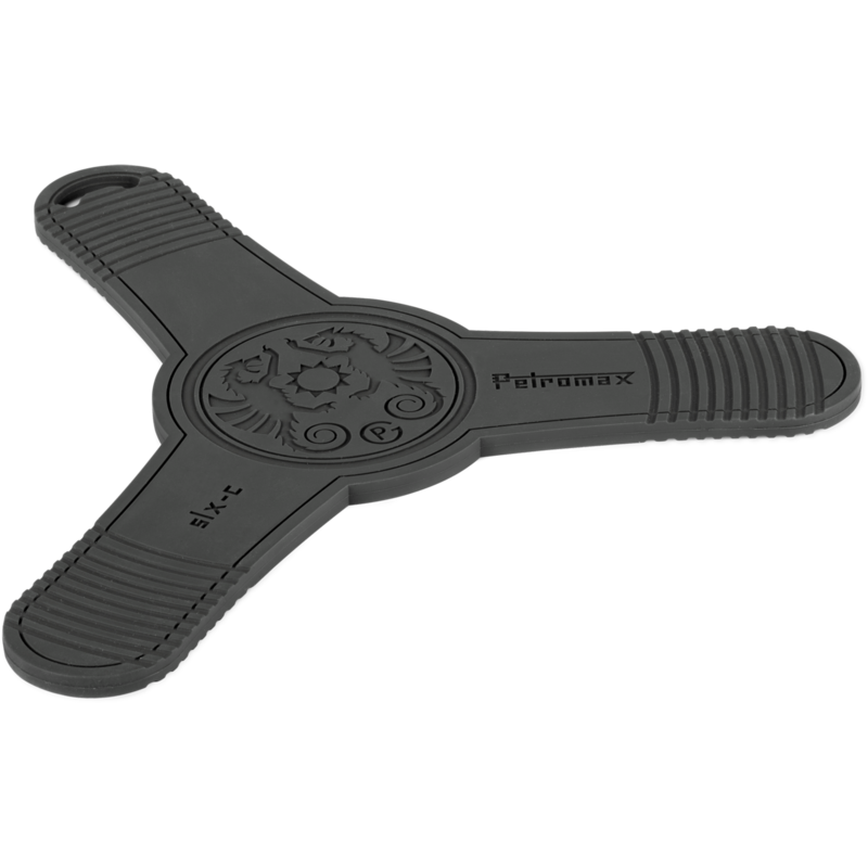 Petromax Silikonuntersetzer für Feuertöpfe (Dutch Ovens) Untersetzer, schwarz