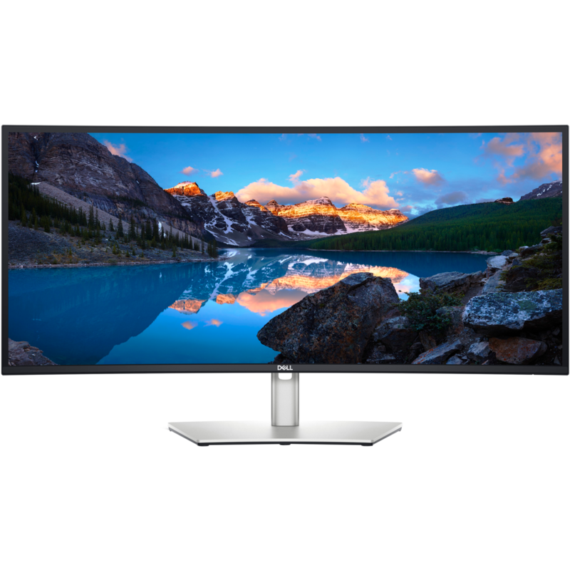 Dell U3423WE LED-Monitor, silber/schwarz, WQHD, IPS, Curved, USB-C