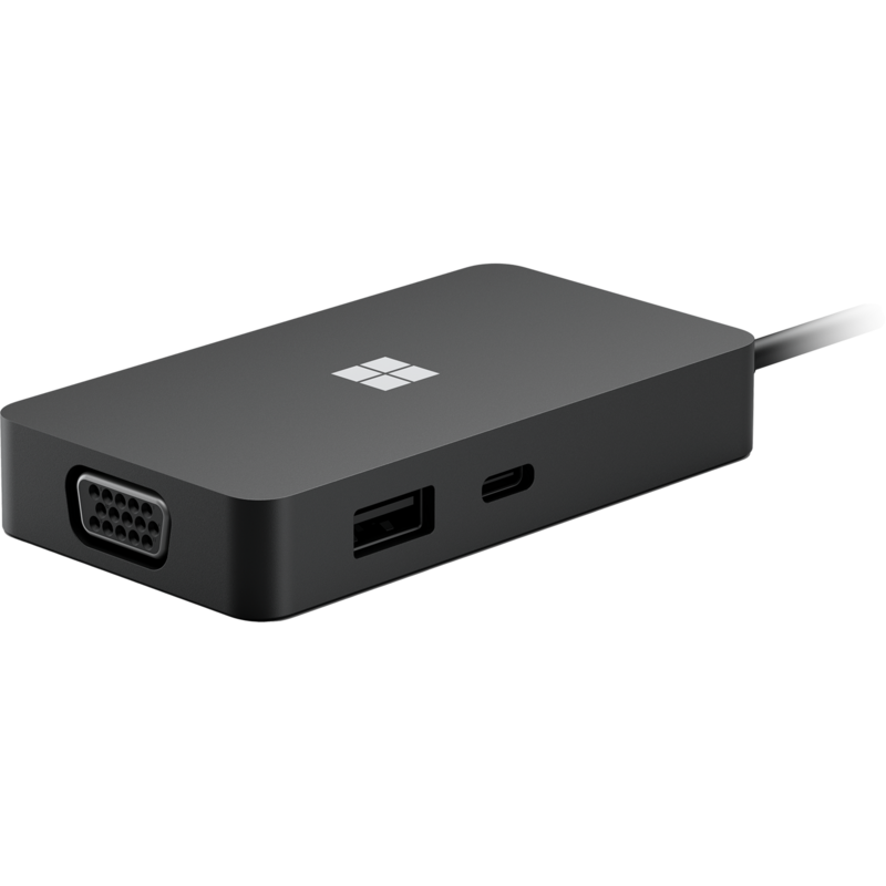 Microsoft Surface USB-C Travel Hub Dockingstation, schwarz, HDMI, RJ-45, USB-A