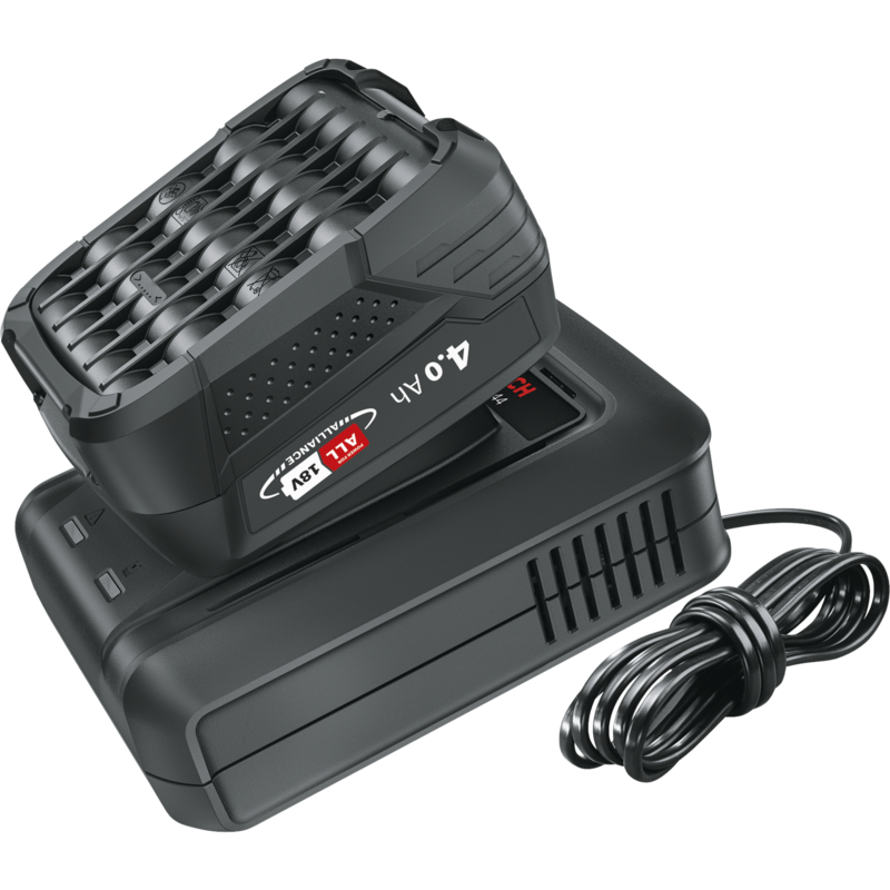 Bosch Heimwerken & Garten Akku Starter-Set 18V 1x 4,0Ah + Schnellladegerät AL
