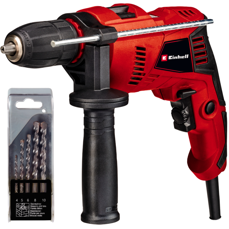 EINHELL Schlagbohrmaschine TE-ID 500 E, rot/schwarz, 550 Watt