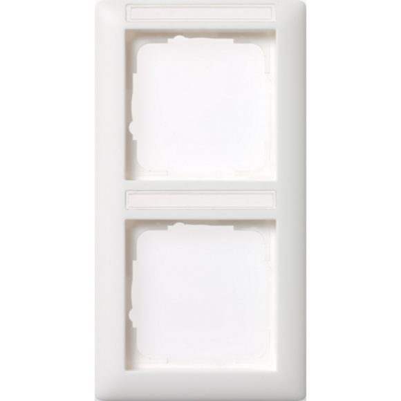 Gira Rahmen zweifach mit Schriftfeld