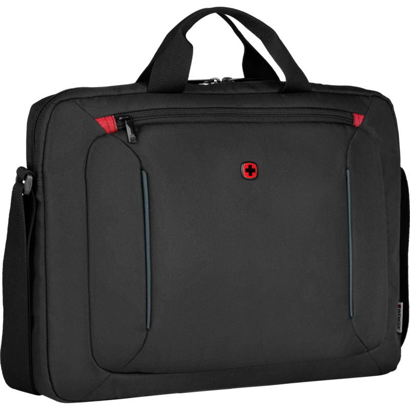 Wenger BQ 16" Slimcase Notebooktasche, schwarz, bis 40,6 cm (16")