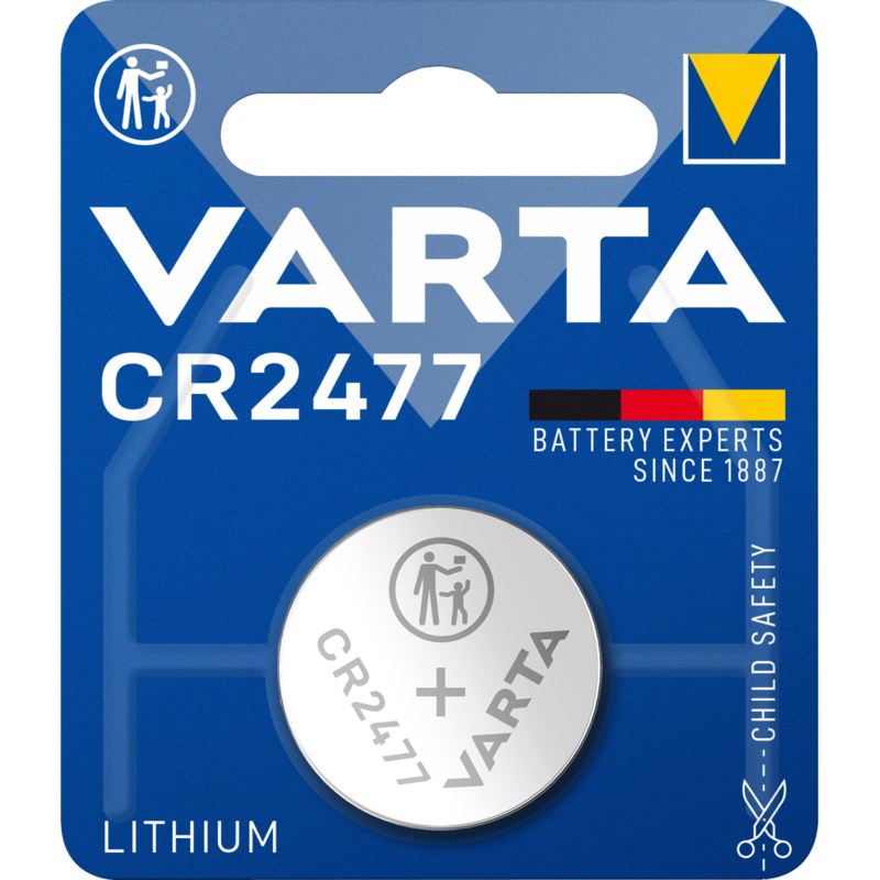 VARTA Electronics CR2477 Batterie, 1 Stück, CR2477