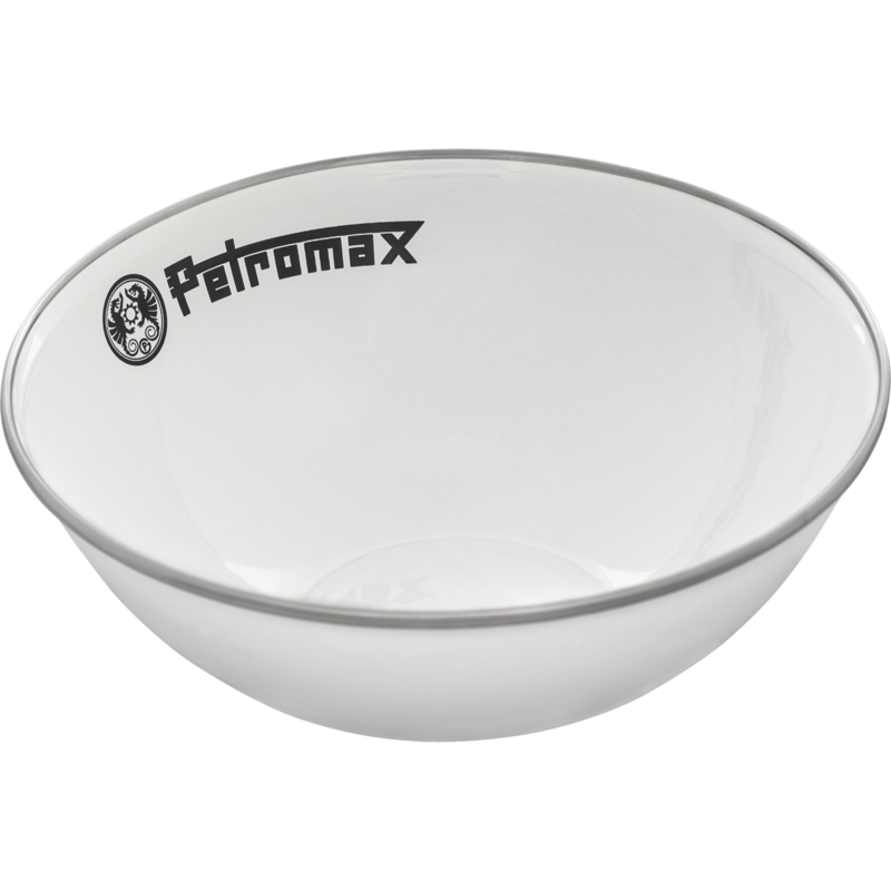 Petromax Emaille Schalen px-bowl-1-w 1 Liter, 2 Stück Schüssel, weiß, Ø 19cm