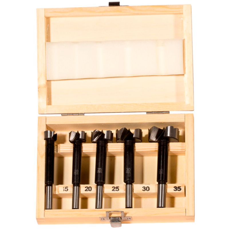 fischer Forstnerbohrer-Satz D-WFo Set, Ø 15-35mm Bohrer-Satz, 5-teilig