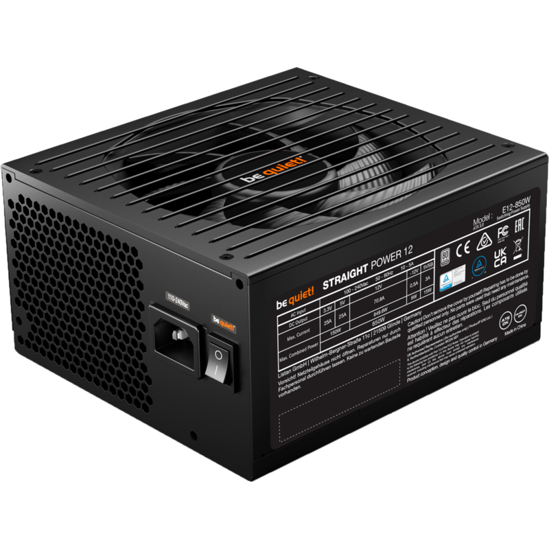 be quiet! Straight Power 12 Platinum 850W ATX 3.1 PC-Netzteil, schwarz, 1x, Gebraucht