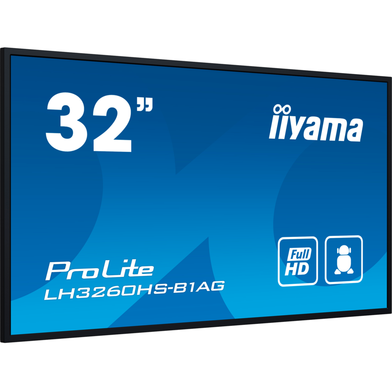 iiyama LH3260HS-B1AG Public Display, schwarz, FullHD, IPS, Quad-Core