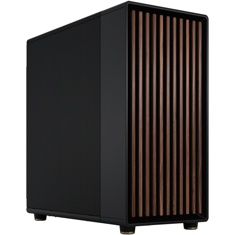 Fractal Design North XL Charcoal Black Tower-Gehäuse, schwarz/holz, Mesh-Version