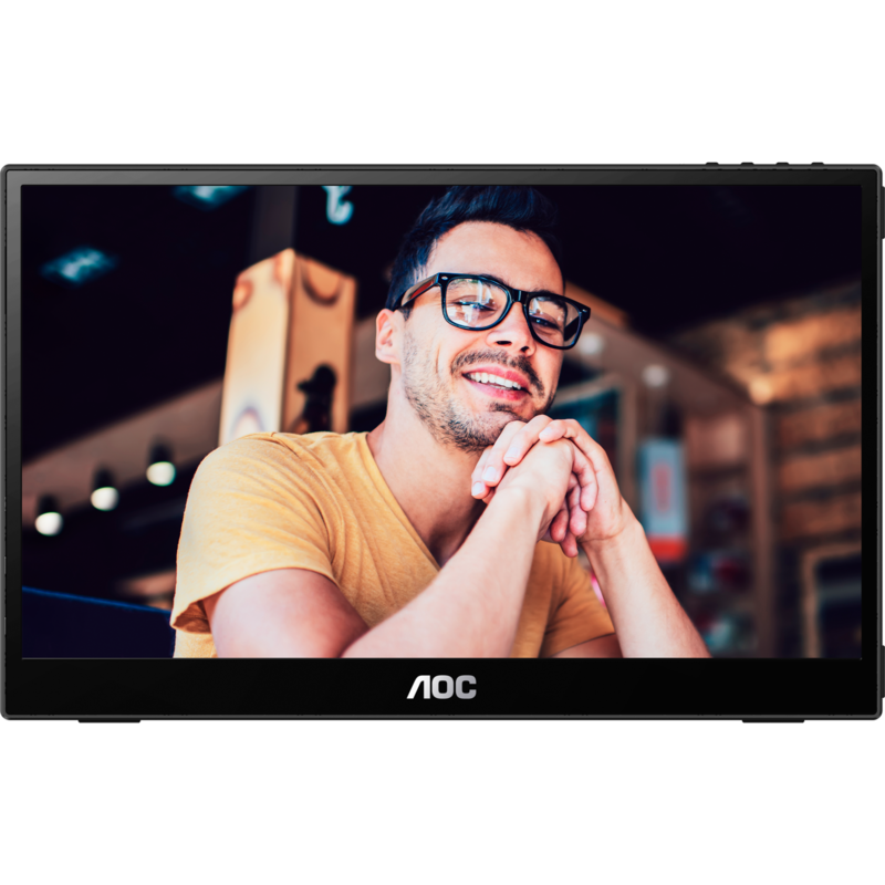 AOC 16T3EA LED-Monitor, schwarz, Full HD, USB-C