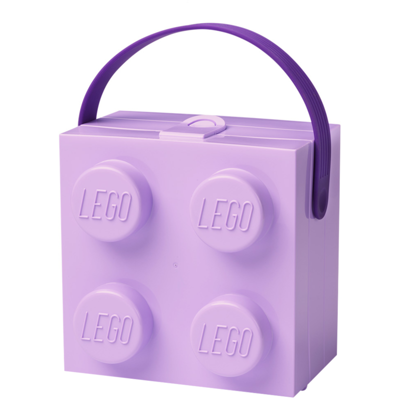 Room Copenhagen LEGO Box mit Griff Aufbewahrungsbox, lavendel